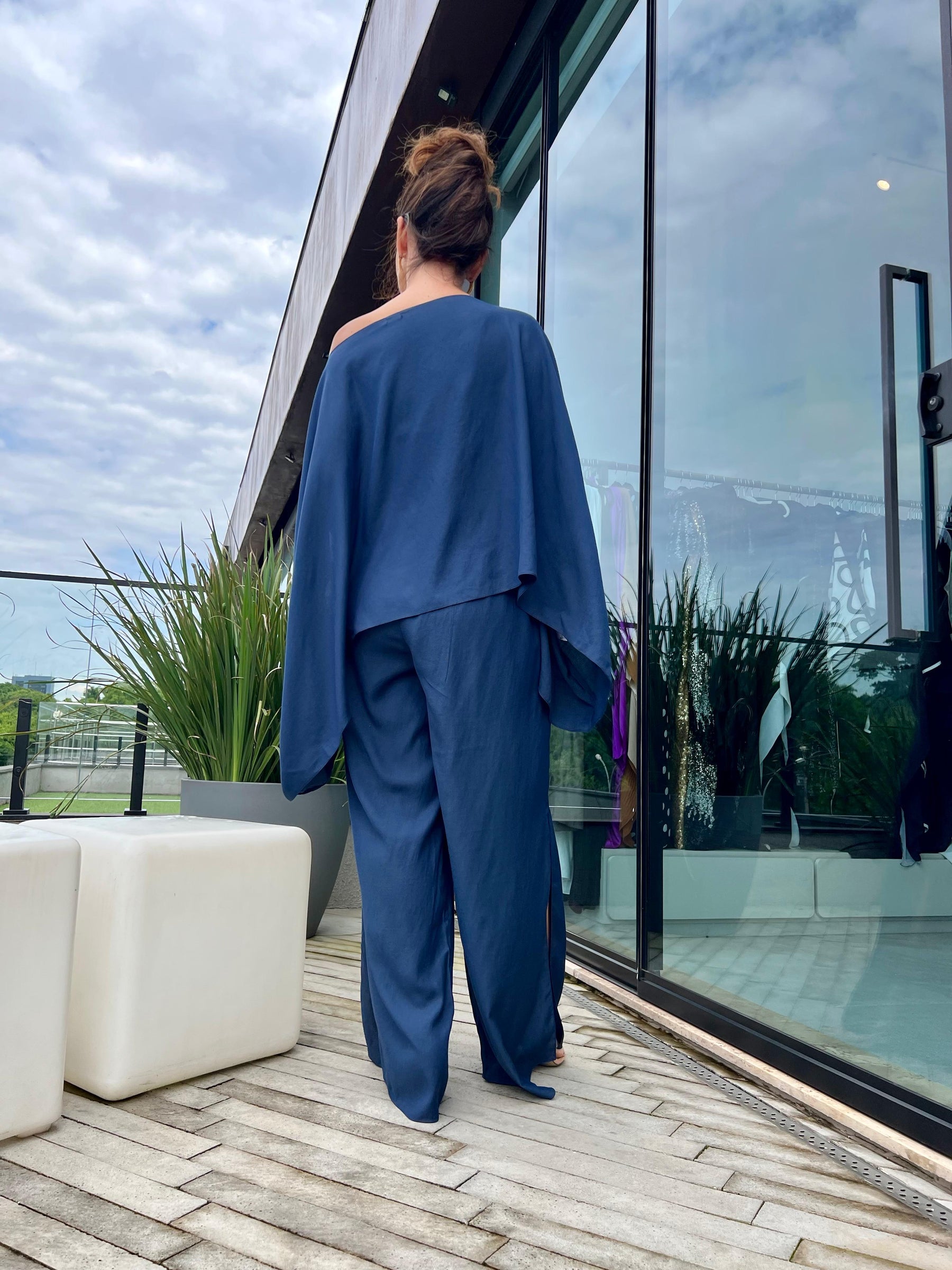 Calça Juliana Linho Marinho