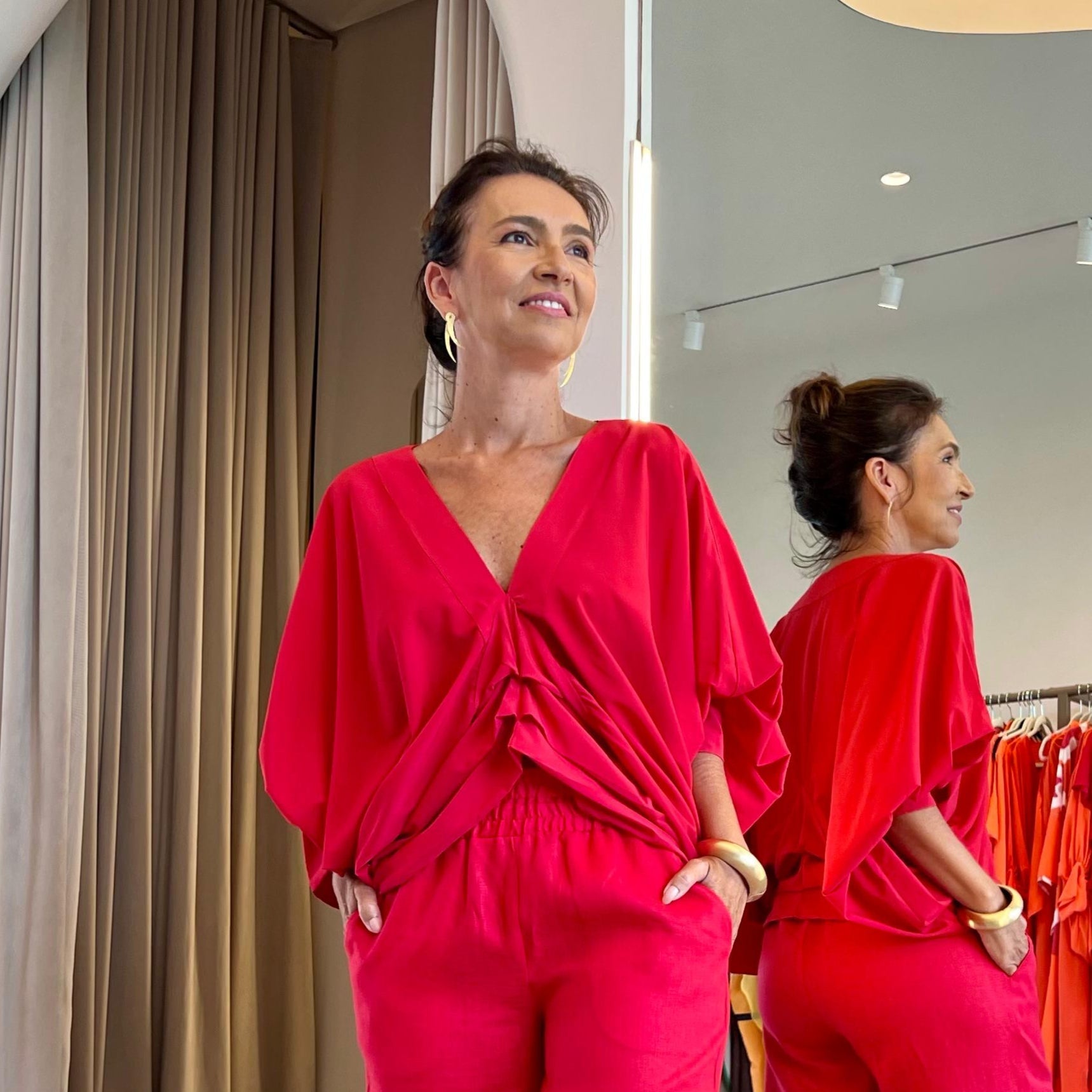 Blusa Bufante Vermellha