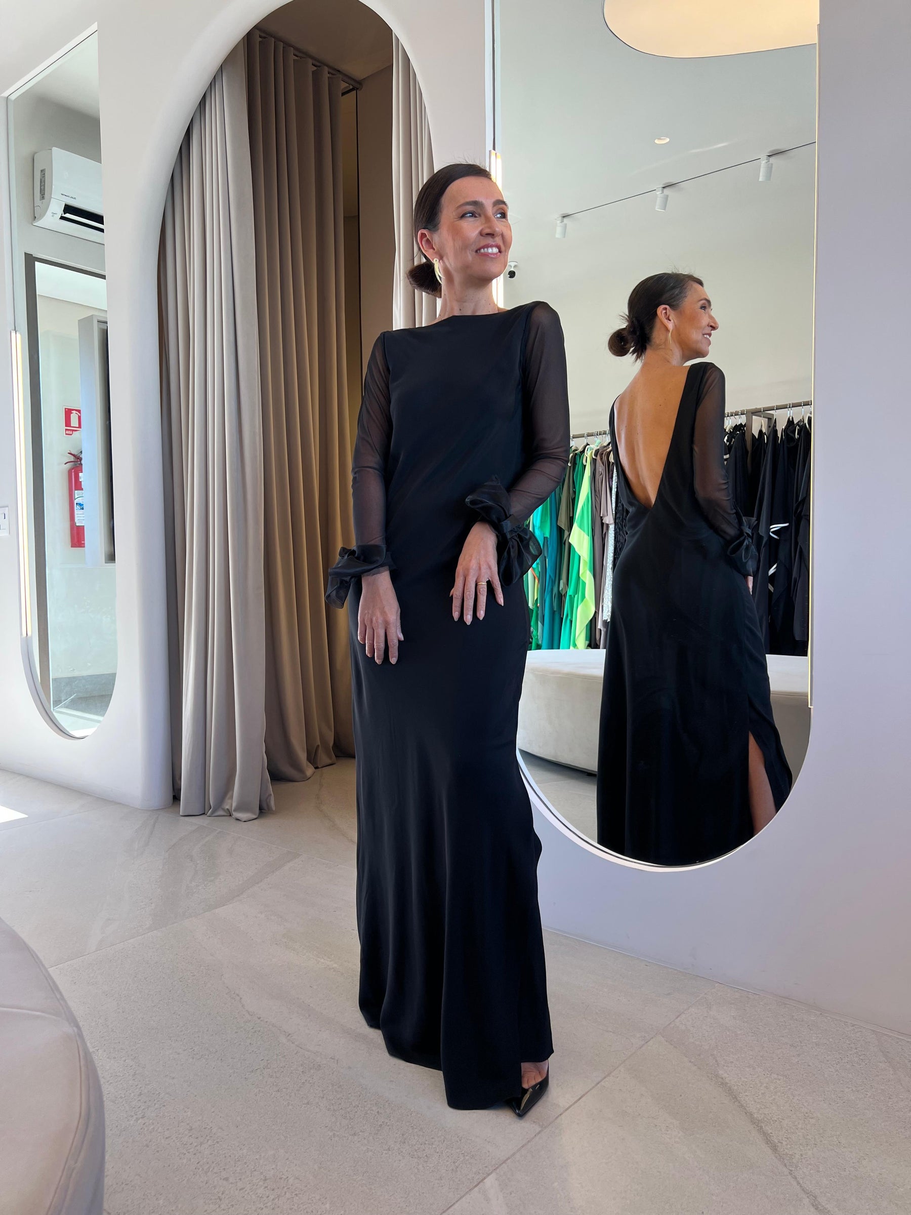 Vestido Monique Preto