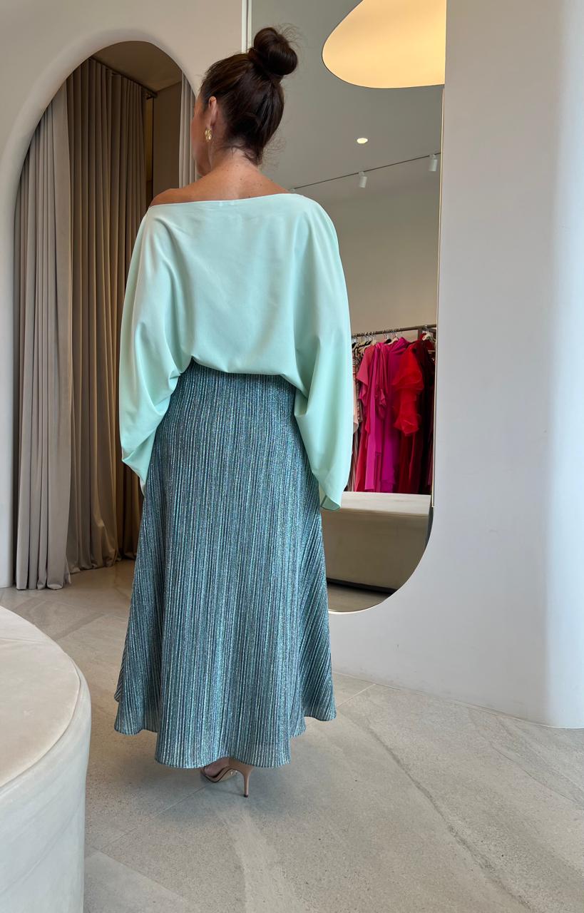 Blusa Ampla Verde Menta