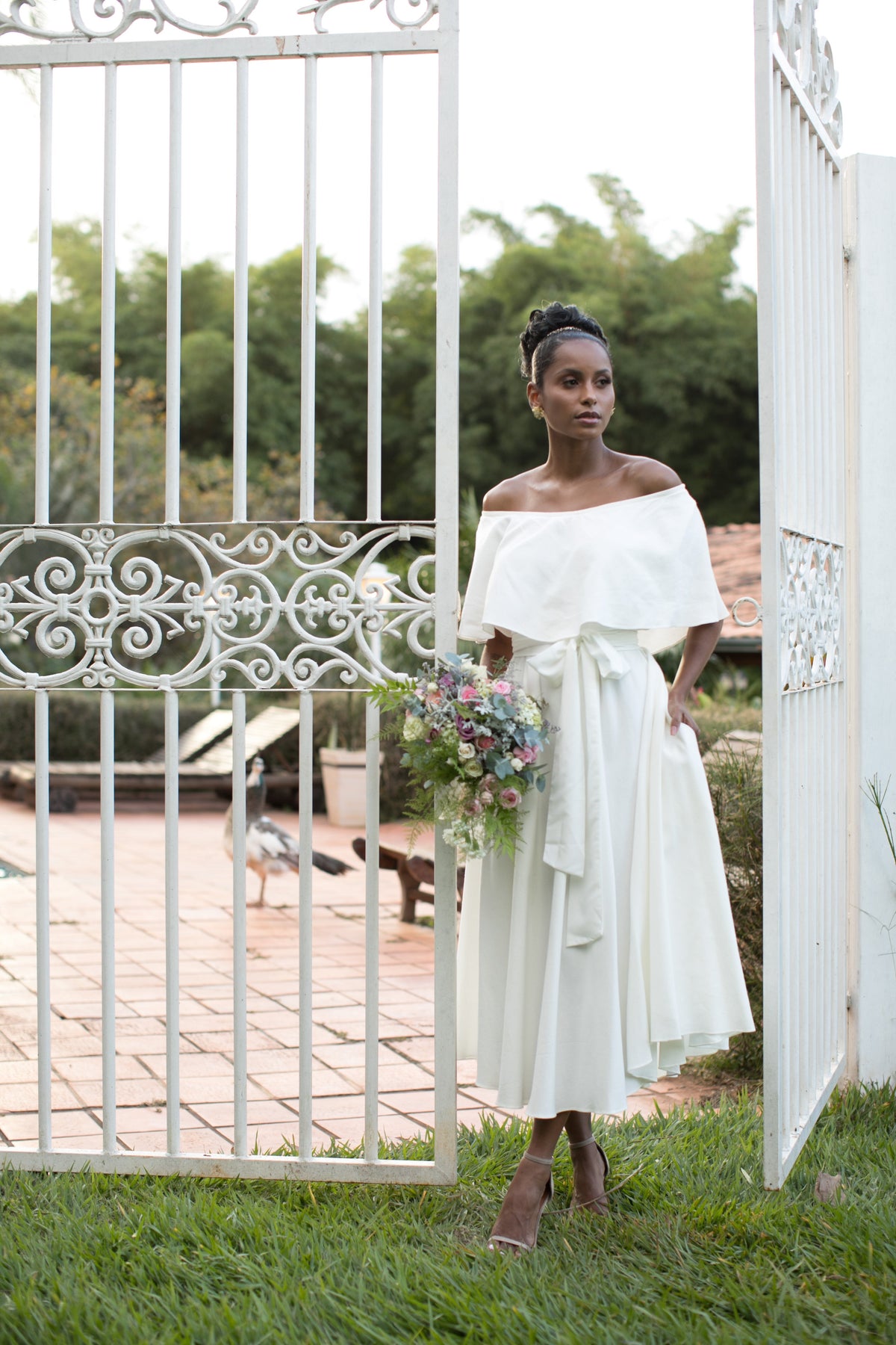 Vestido Ombro a Ombro Branco