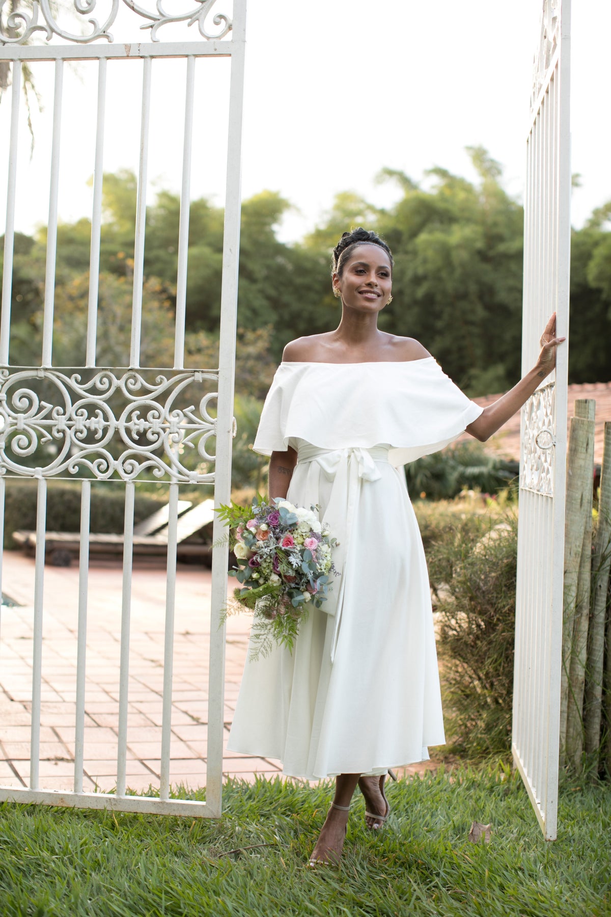 Vestido Ombro a Ombro Branco
