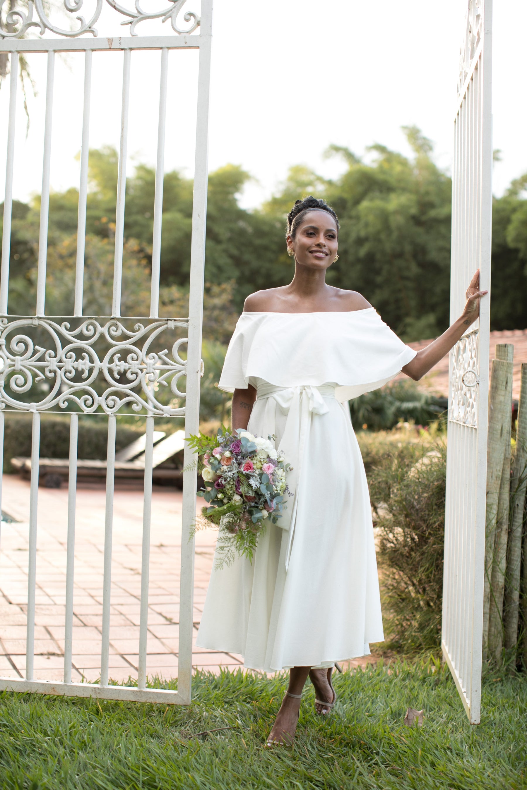 Vestido Ombro a Ombro Branco