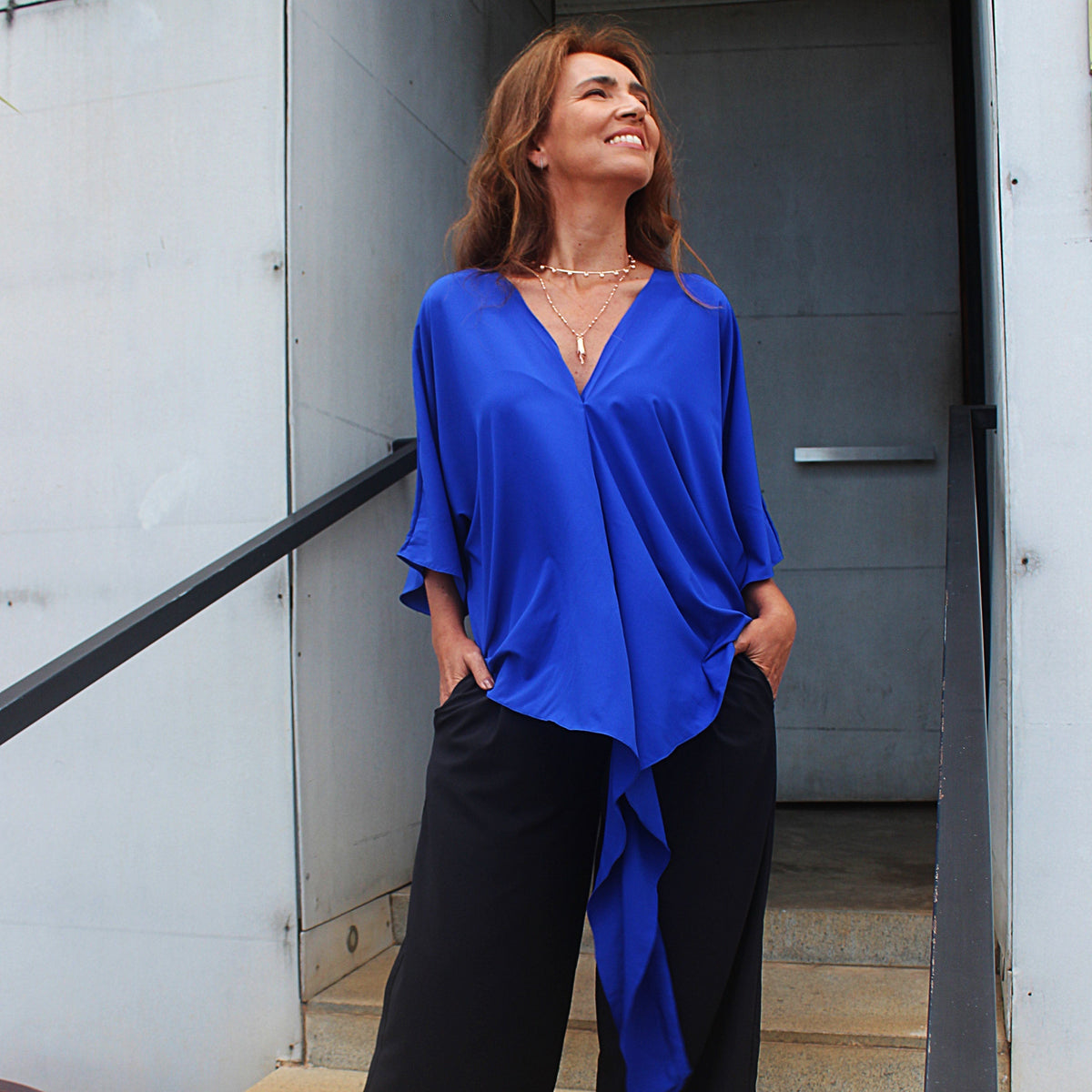Blusa Ana Azul