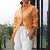 Camisa Linho Coral