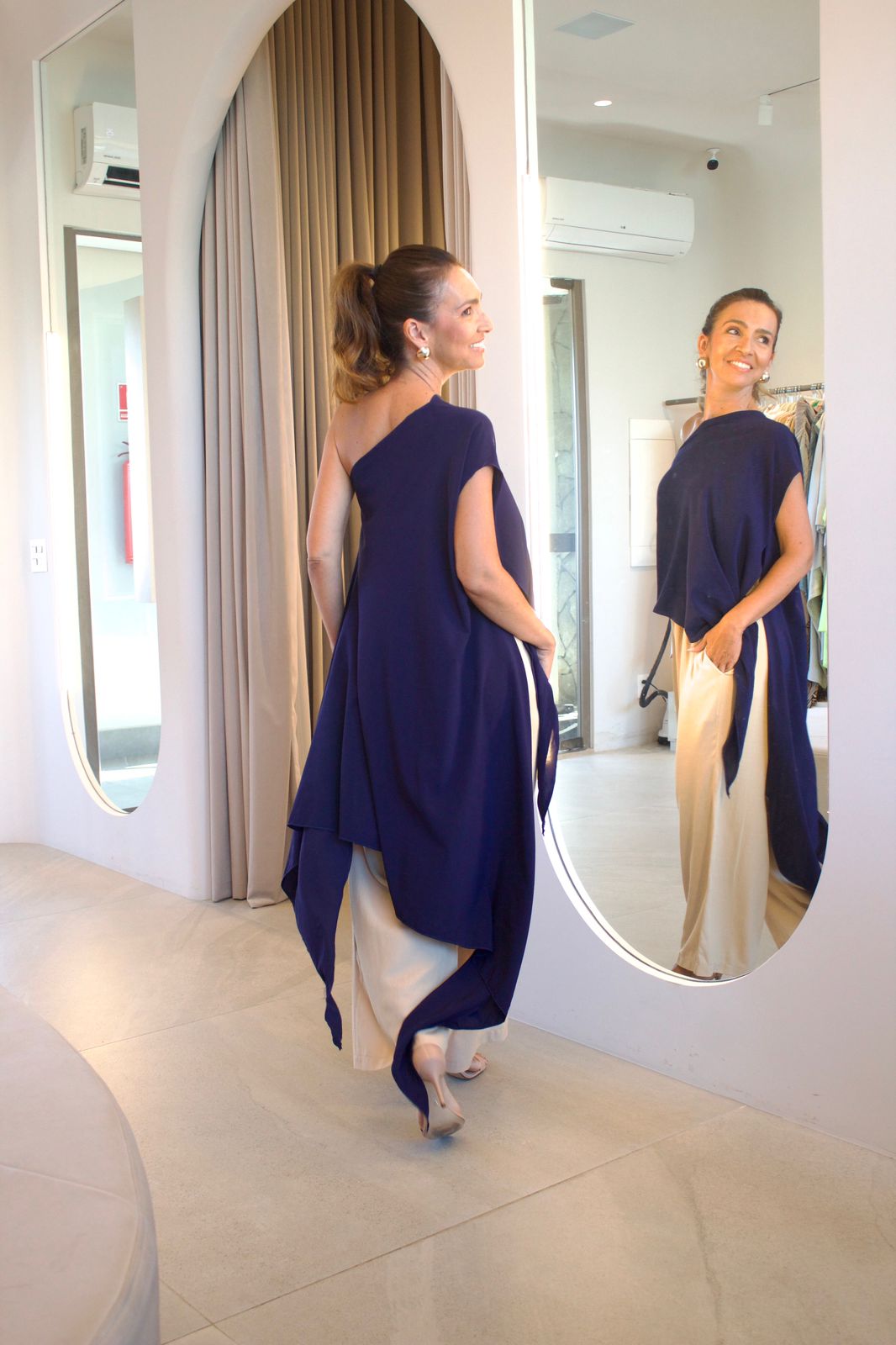 Blusa Marcela Azul Marinho