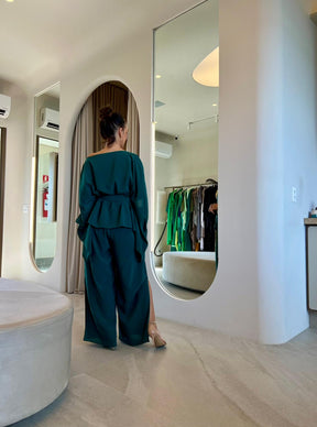 Blusa Cibelle Verde Esmeralda