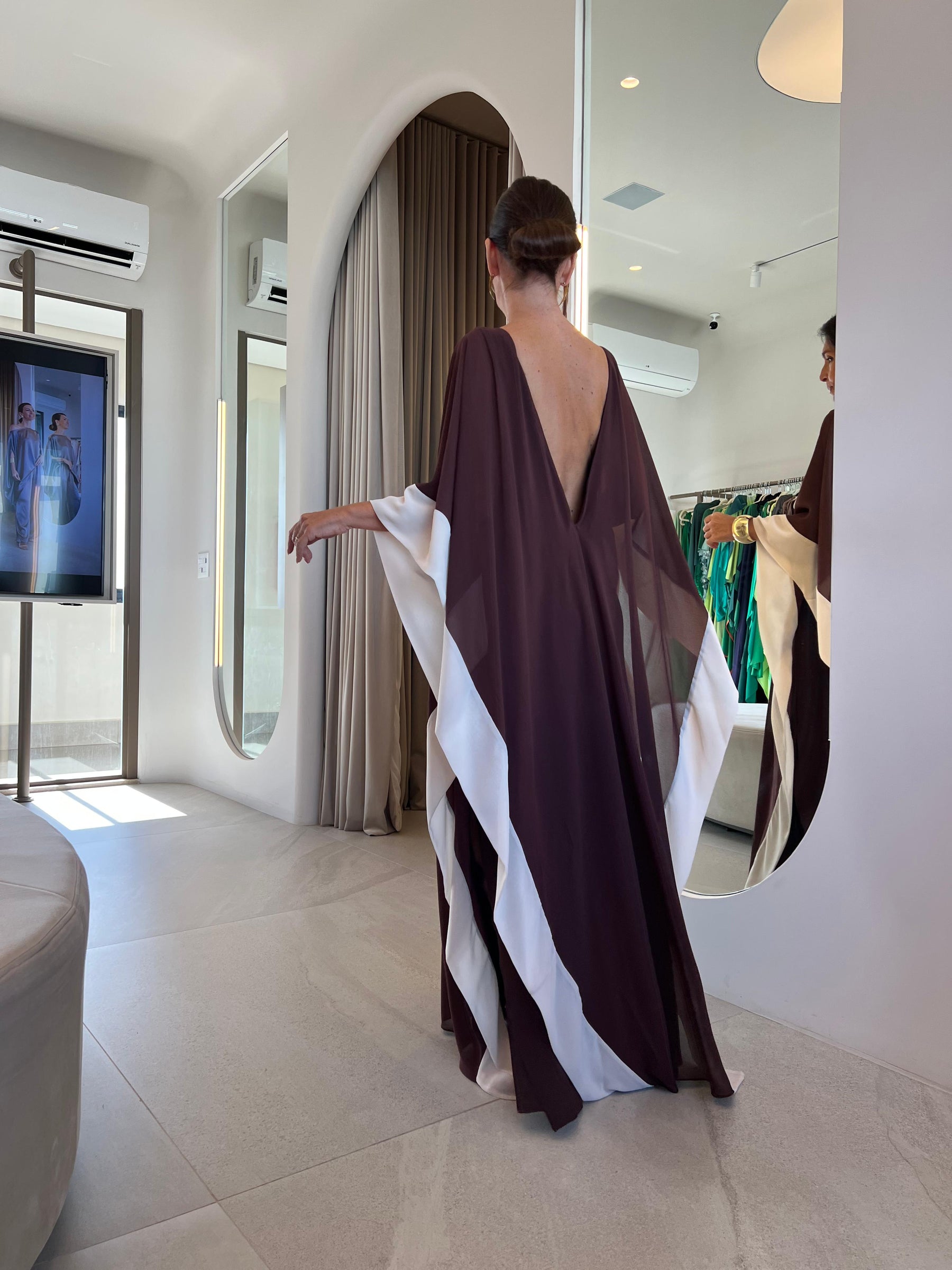 Vestido Liza Marrom
