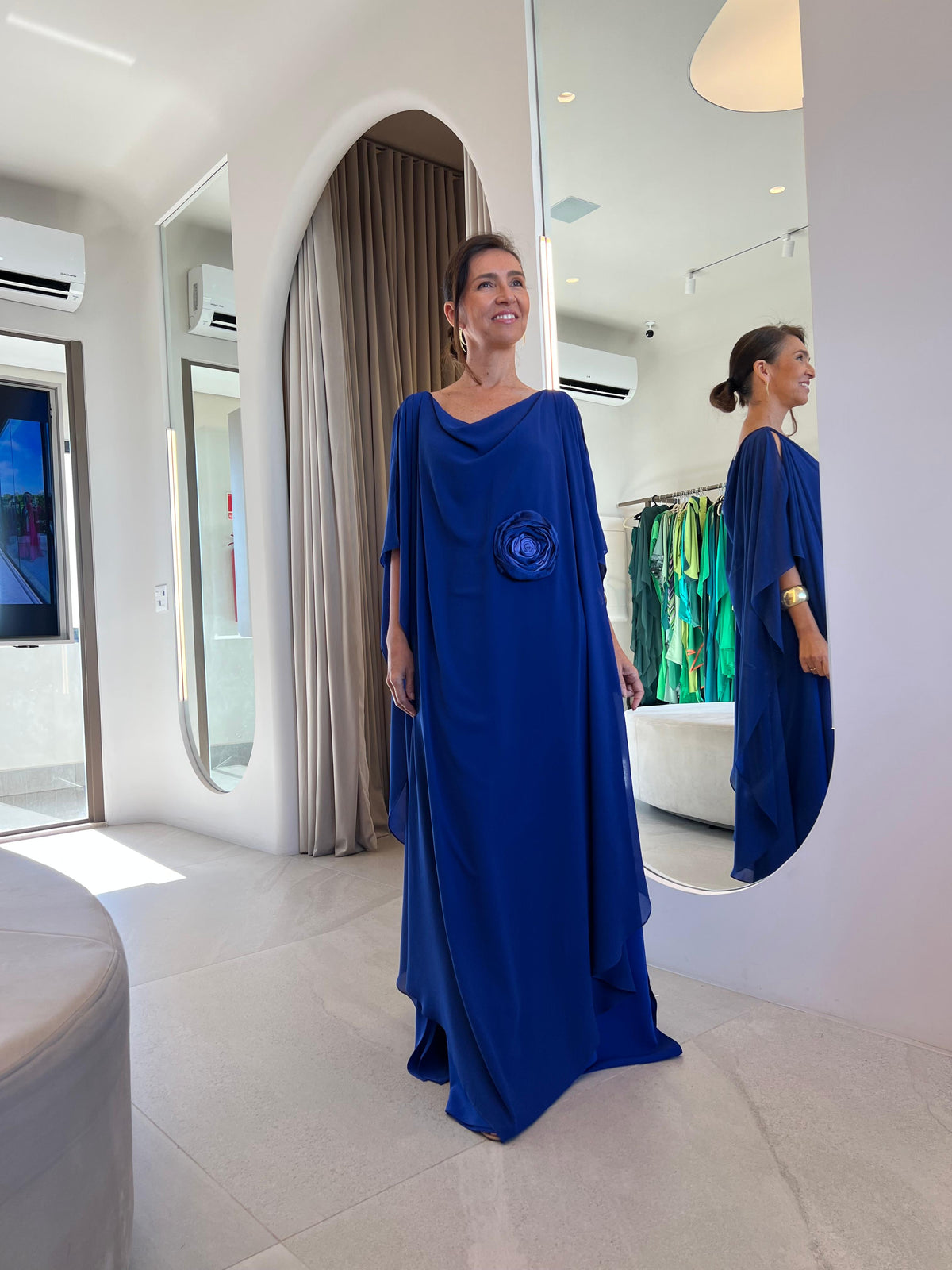 Kaftan Bárbara Azul + Flor