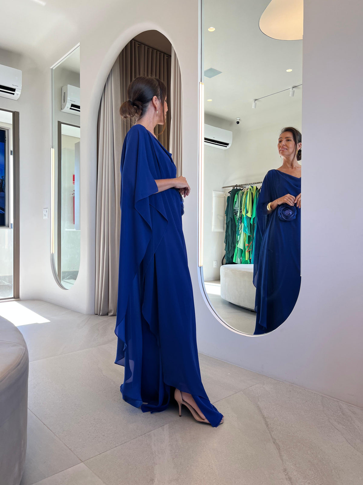 Kaftan Bárbara Azul + Flor