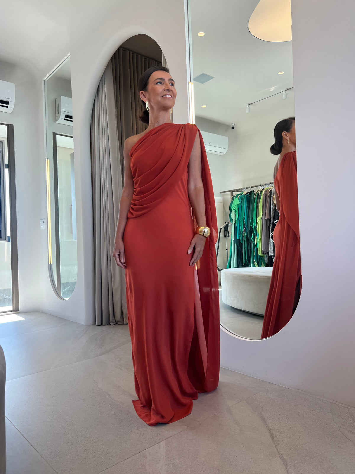 Vestido Teresa Terracota