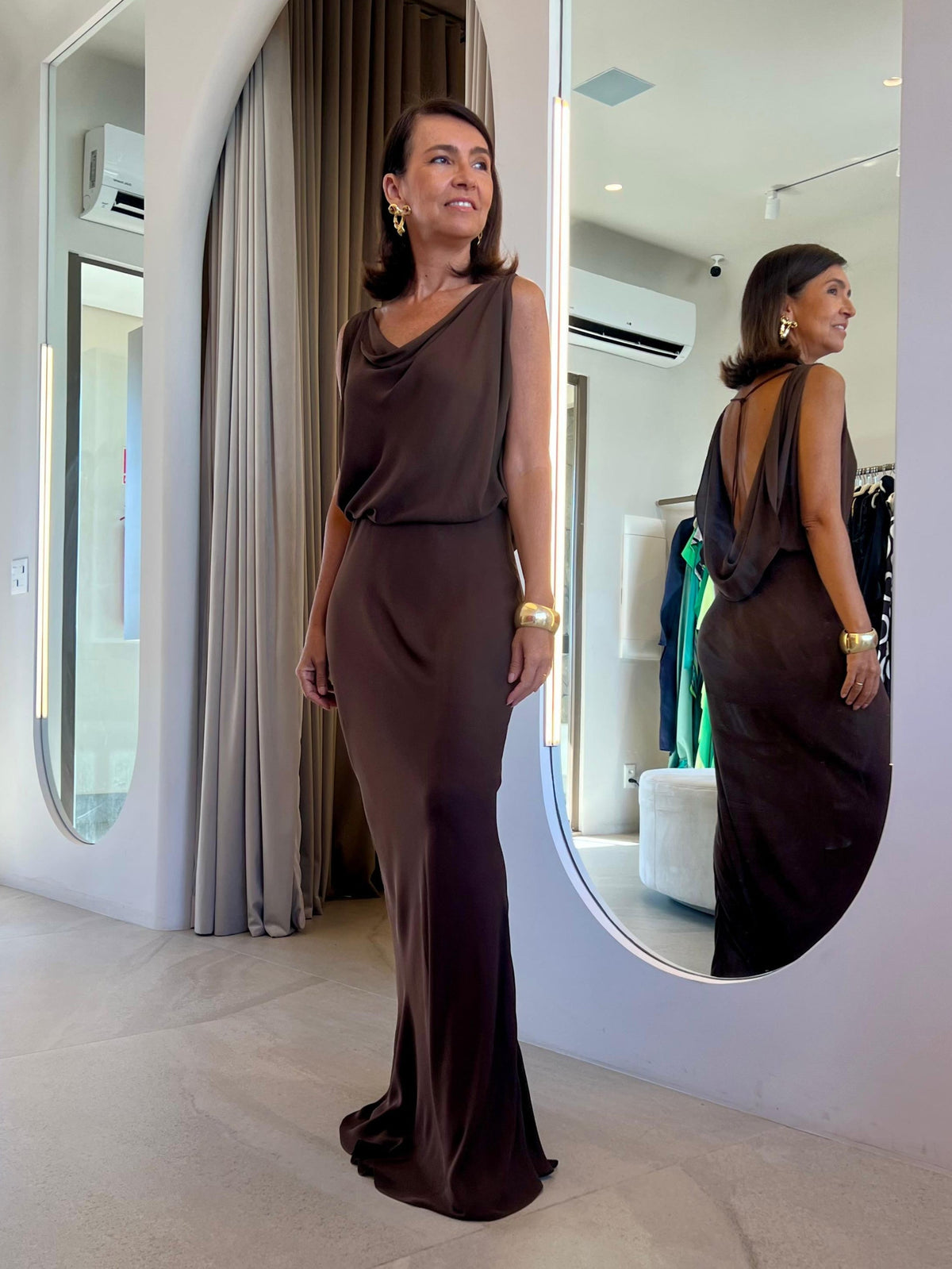 Vestido Ava Marrom