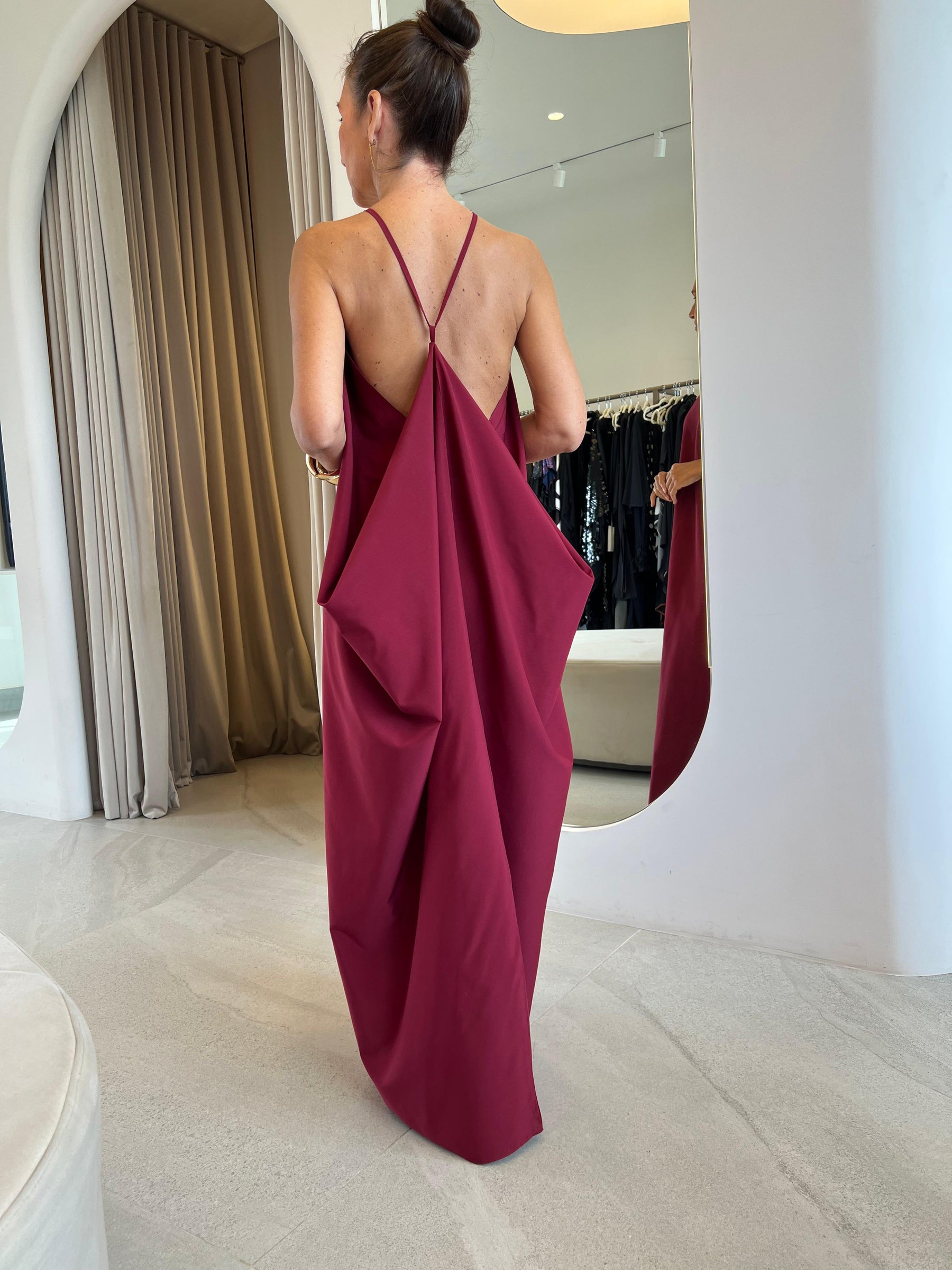 Vestido Michele Bordô