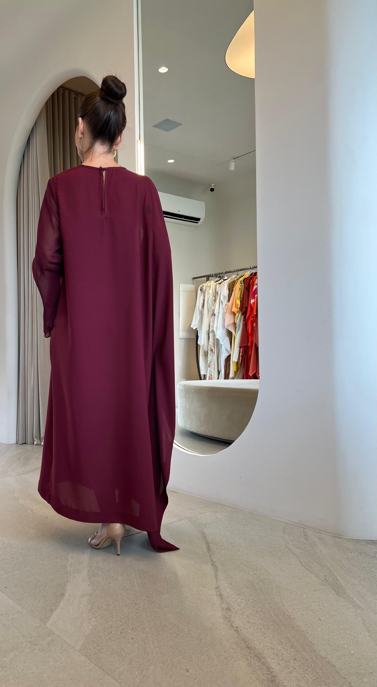 Vestido Marlene Marsala