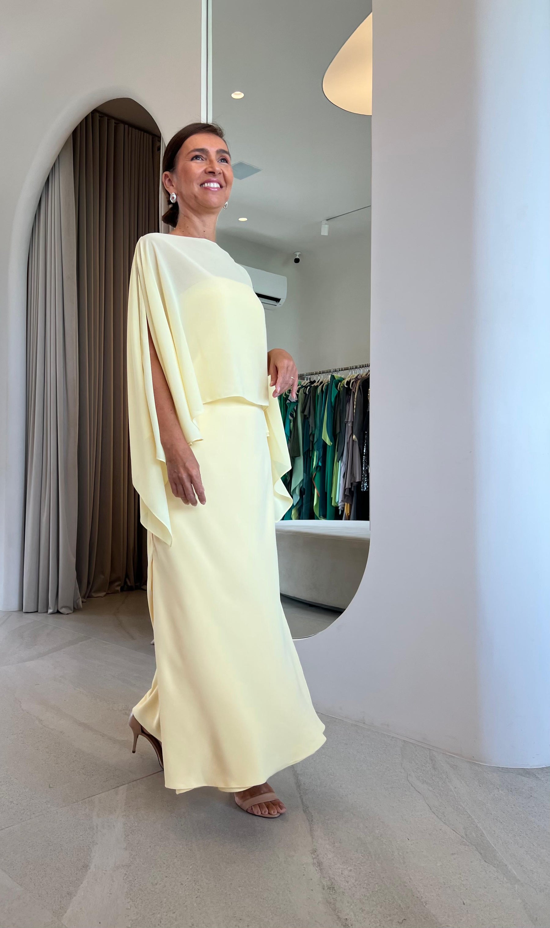 Vestido Betina Manteiga