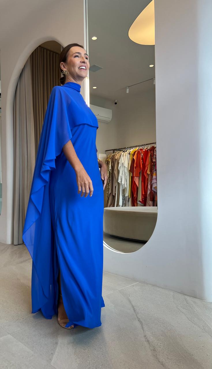 Vestido Iza Azul Royal