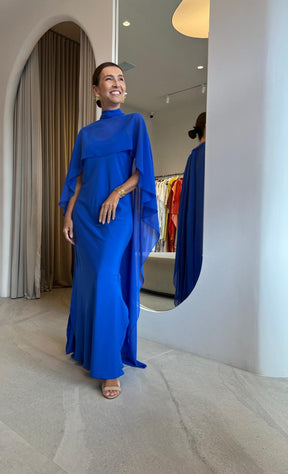 Vestido Iza Azul Royal