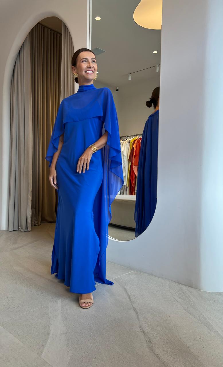 Vestido Iza Azul Royal