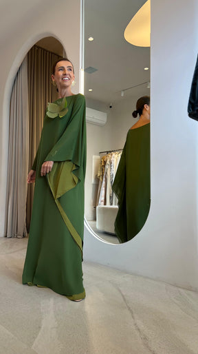 Vestido Suzana Verde + Borboleta