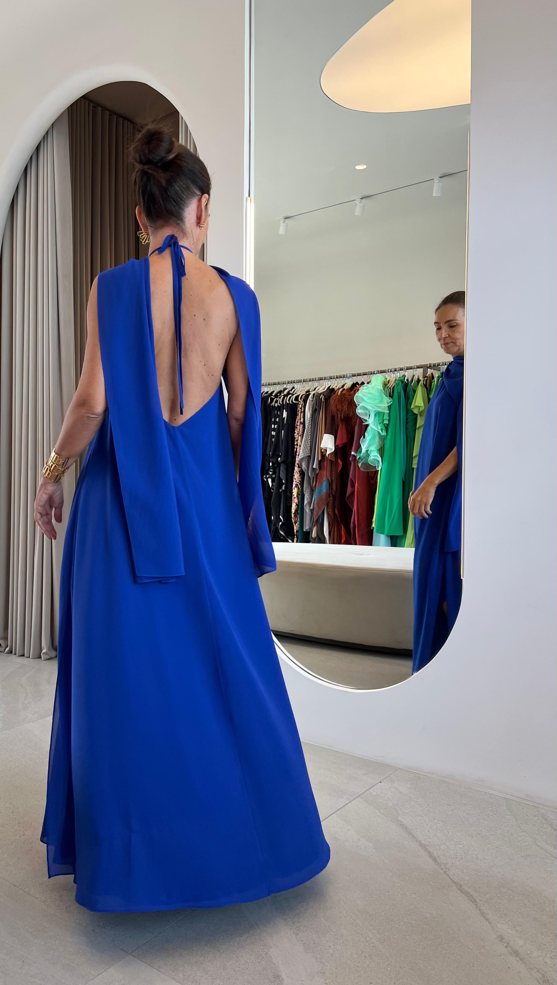Vestido Mariana Azul Royal
