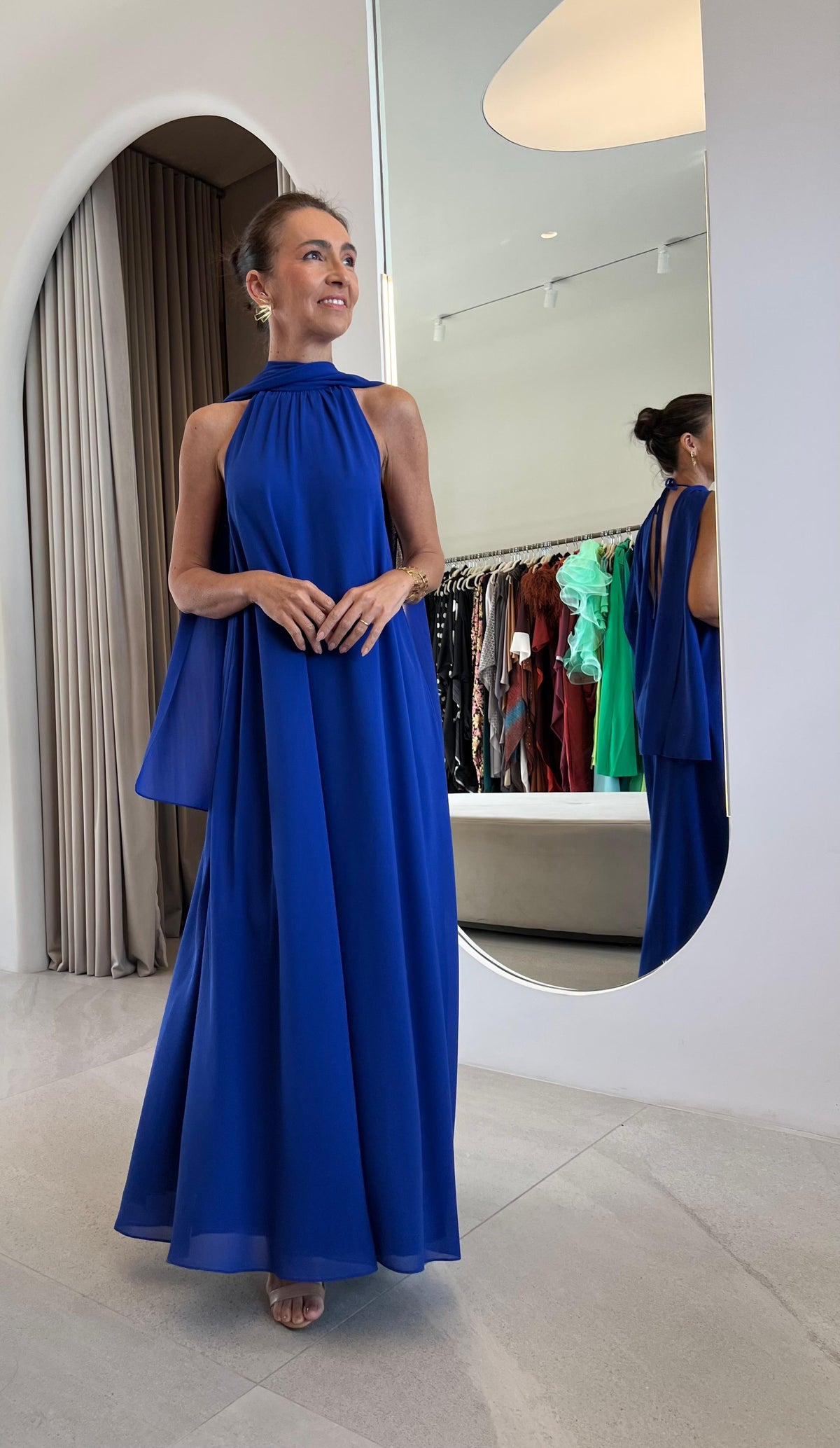 Vestido Mariana Azul Royal