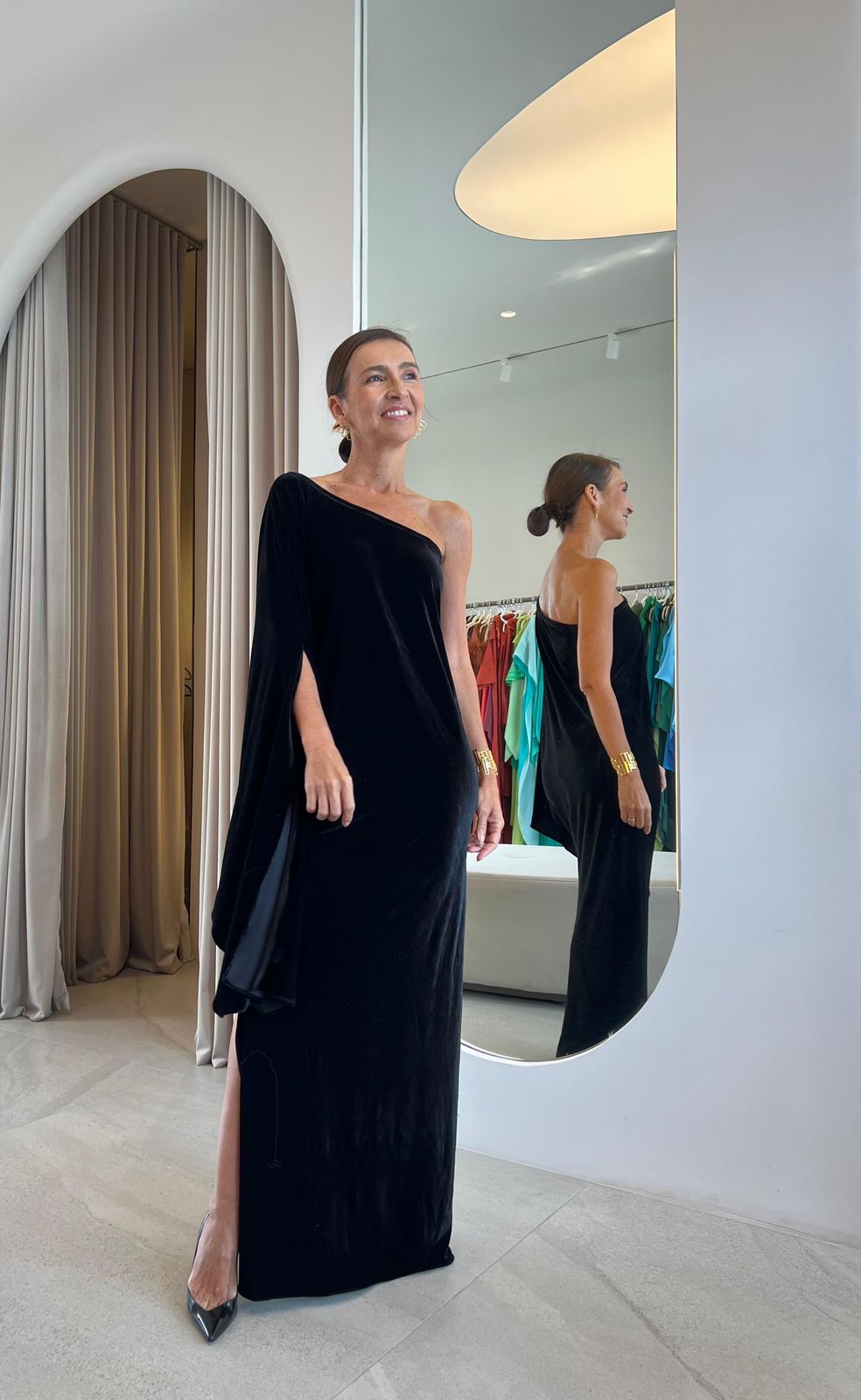 Vestido Diana Veludo Preto