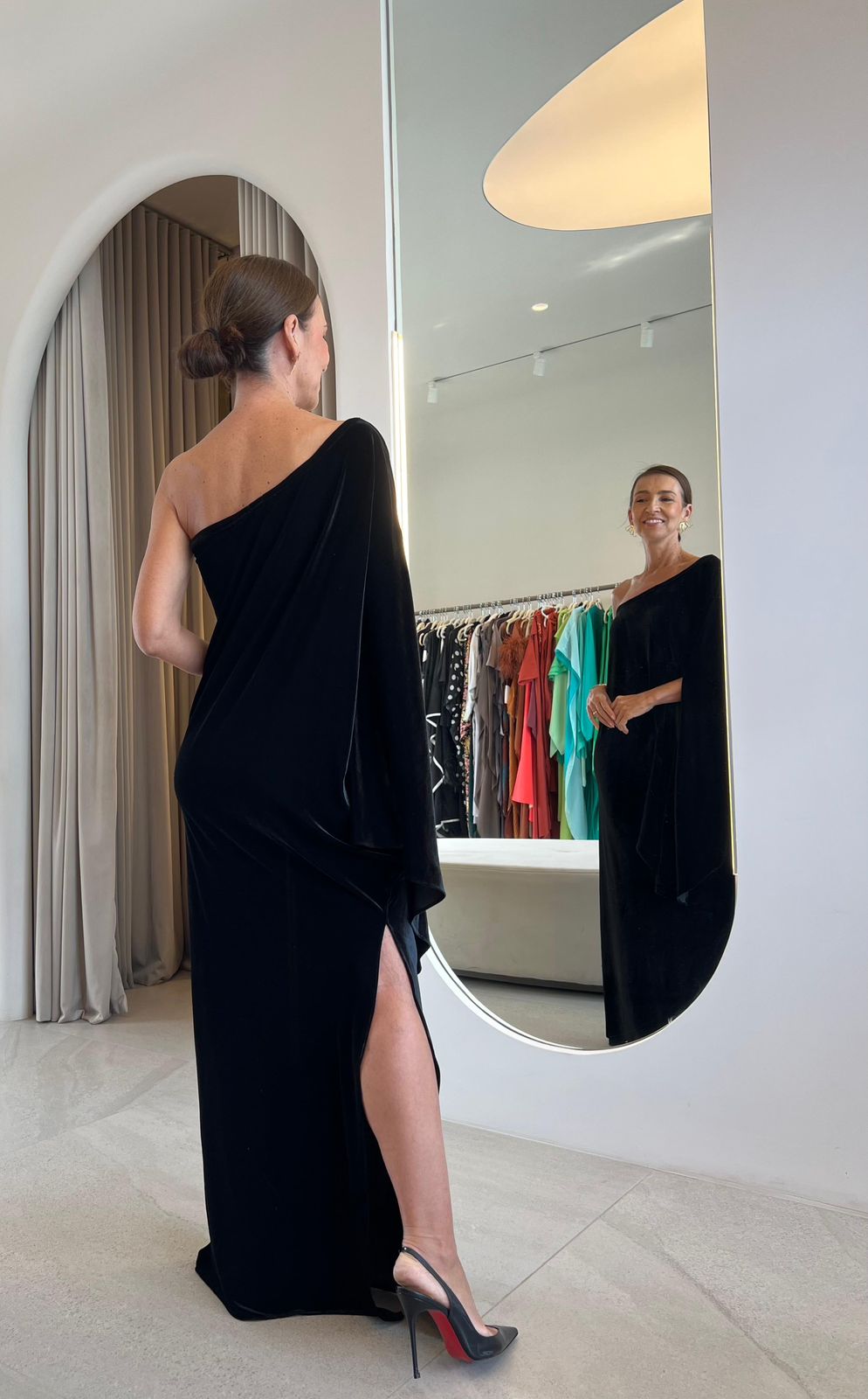 Vestido Diana Veludo Preto