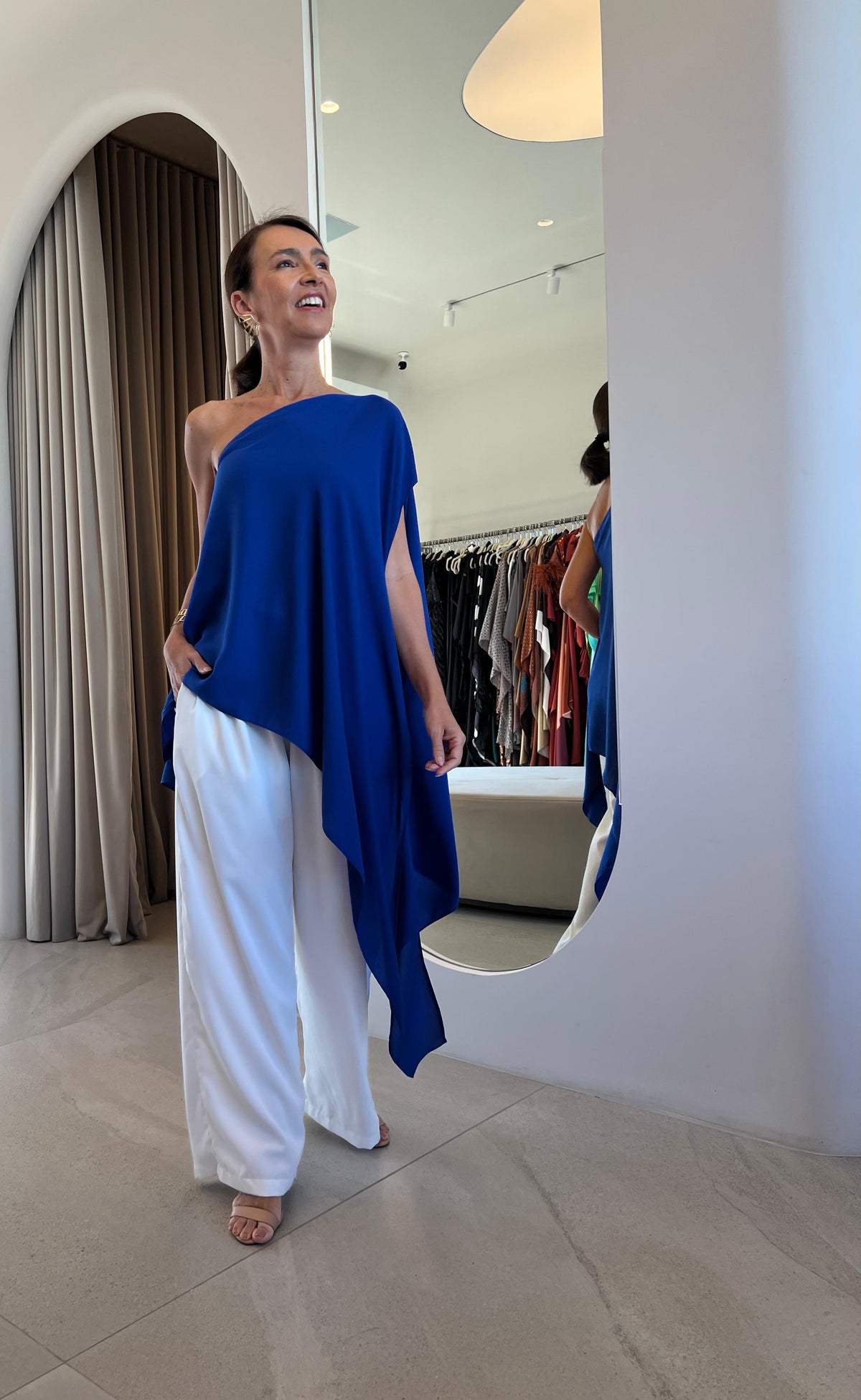 Blusa Marcela Azul Royal