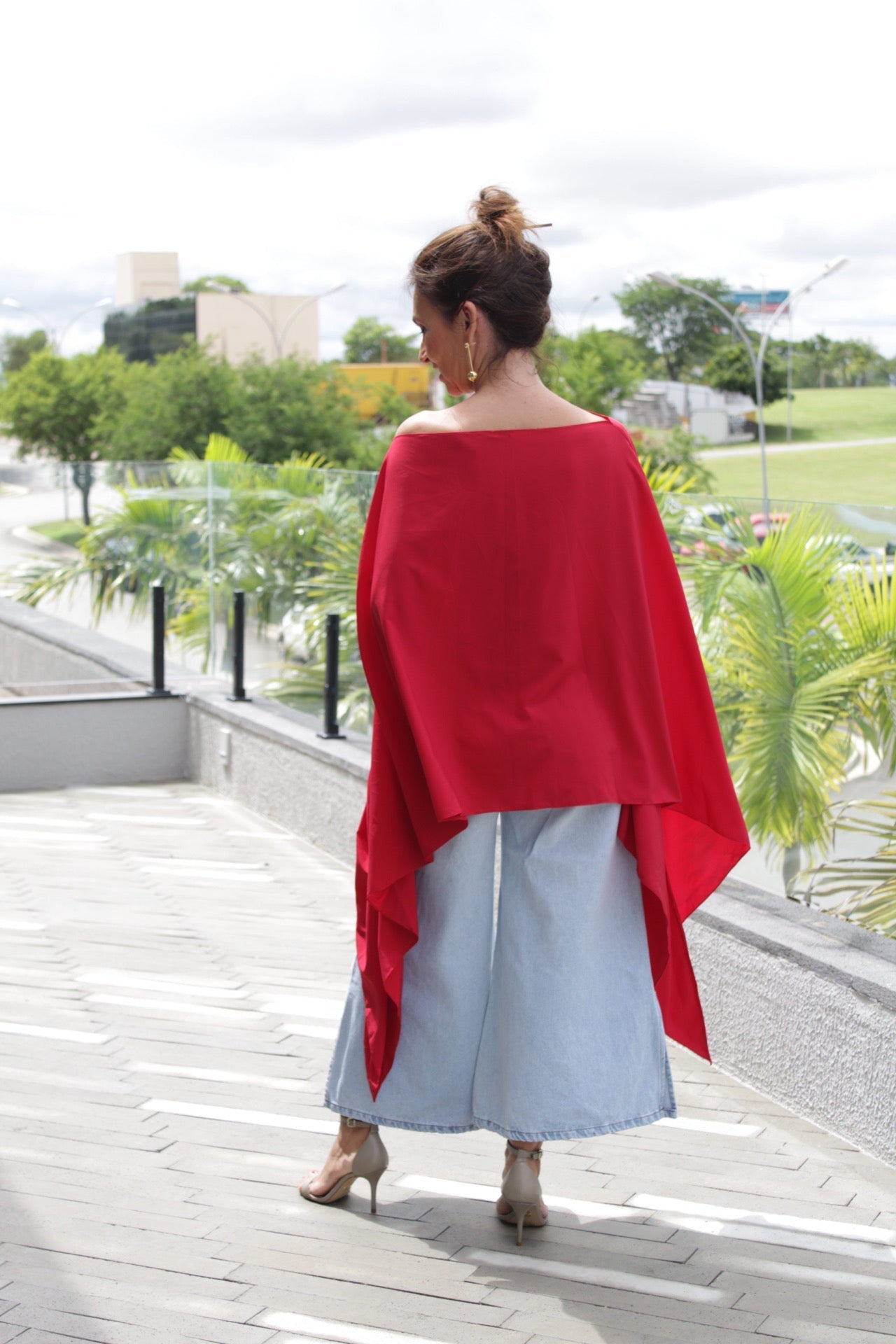 Blusa Assimétrica Vermelha