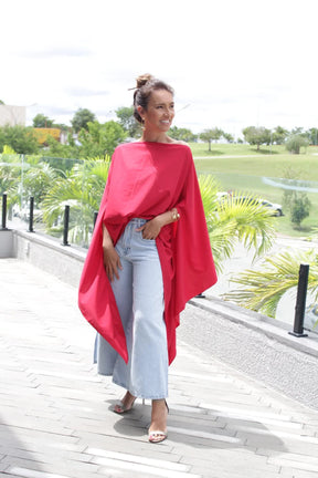 Blusa Assimétrica Vermelha